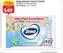 Auchan Zewa Nedves Toalettpapír ajánlat