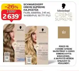 Auchan Schwarzkopf Creme Supreme Hajfesték ajánlat