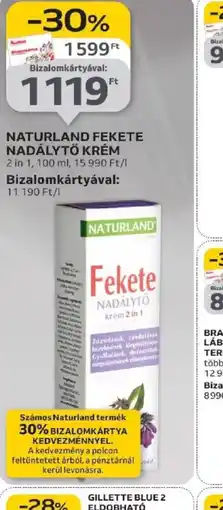 Auchan Naturland Fekete Nadálytő Krém ajánlat