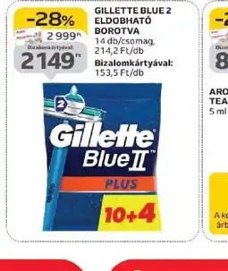 Auchan Gillette Blue 2 Eldobhat Borotva ajánlat