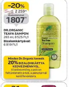 Auchan Dr. Organic Tea Fa Sampon ajánlat