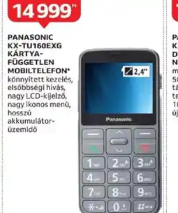Auchan Panasonic KX-TU160EXG kártyafüggetlen mobiltelefon ajánlat