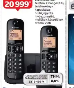 Auchan Panasonic KX-TGC212 DECT Telefon ajánlat
