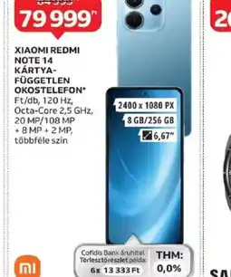 Auchan Xiaomi Redmi Note 14 ajánlat