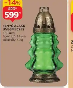 Auchan Fenyő alakú üvegmécses ajánlat