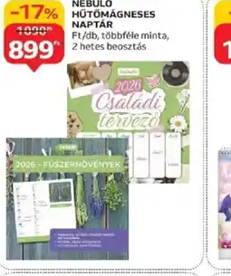 Auchan Nebulo Hűtőmágneses Naptár ajánlat