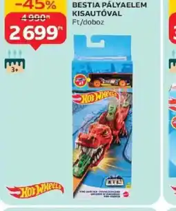 Auchan Hot Wheels Kilövő Bestia Pályaelem Kisautval ajánlat