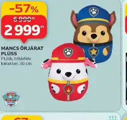 Auchan Mancs Őrjárat Plüss ajánlat