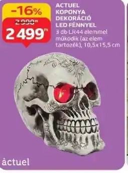 Auchan Actuel koponya dekoráció led fénnyel ajánlat