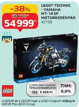 Auchan LEGO TECHNIC YAMAHA MT-10 SP MOTORKERÉKPÁR ajánlat
