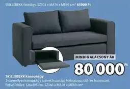 JYSK SKILLEBEKK kanapéágy ajánlat