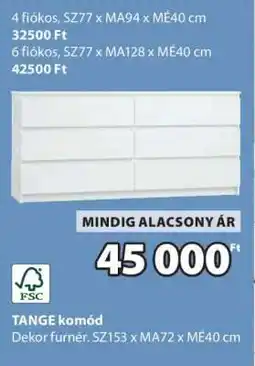 JYSK TANGE komód ajánlat