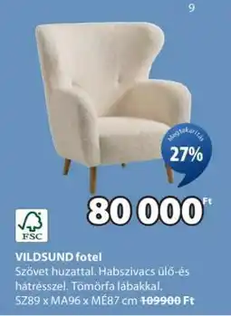 JYSK VILDSUND fotel ajánlat