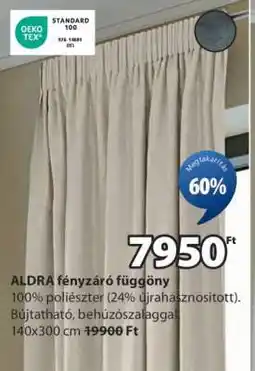 JYSK ALDRA fényzáró függöny ajánlat
