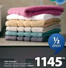 JYSK YSBY törölköző ajánlat