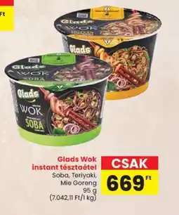 Spar Glads Wok instant tésztaétel ajánlat