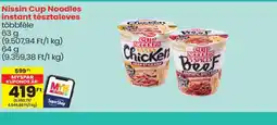 Spar Nissin Cup Noodles instant tésztaleves ajánlat