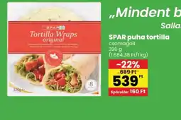 Spar SPAR puha tortilla ajánlat