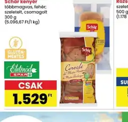 Spar Sch ETTIEr kenyér ajánlat