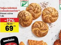 Spar Teljes kiőrlésű császárzsemle ajánlat