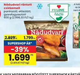 Spar Nádudvari rántott csirkemell ajánlat