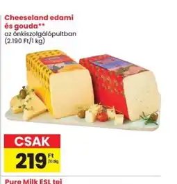 Spar Cheeseland edami és gouda ajánlat