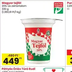 Spar Magyar tejföl ajánlat