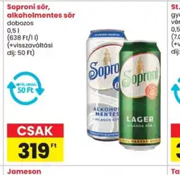 Spar Soproni sör ajánlat