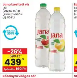 Spar Jana ízesített víz ajánlat