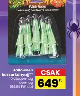 Spar Halloween boszorkányujj ajánlat