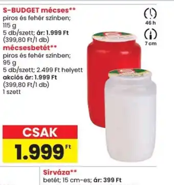 Spar S-Budget mécsesbetét ajánlat
