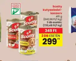 Spar Scotty kutyaeledel-konzerv ajánlat