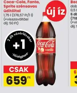 Spar Coca-Cola, Fanta, Sprite szénsavas üdítőital ajánlat