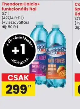 Spar Theodora Calcia+ funkcionális ital ajánlat
