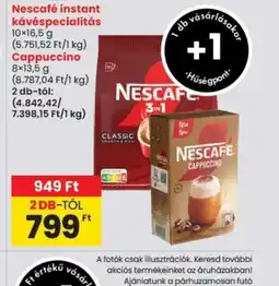 Spar Nescafé instant kávéspecialitás ajánlat