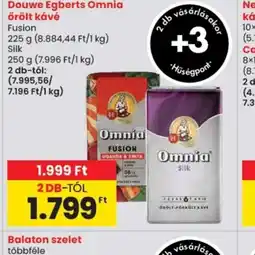 Spar Douwe Egberts Omnia őrölt kávé ajánlat