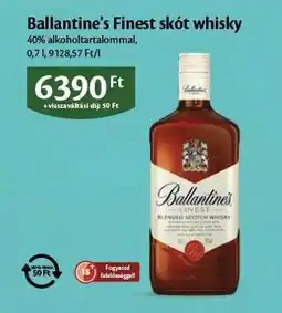EcoFamily Ballantine's Finest skót whisky ajánlat