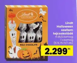 Spar Lindt Halloween szellem tejcsokoládé ajánlat