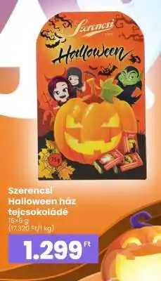 Spar Szerencsi Halloween ház tejcsokoládé ajánlat