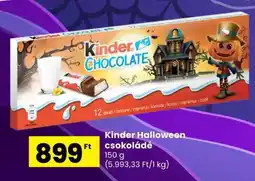 Spar Kinder Halloween csokoládé ajánlat