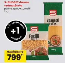 Spar S-BUDGET durum száraztészta ajánlat