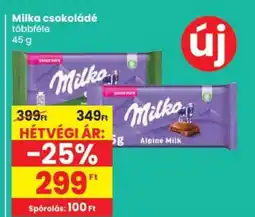 Spar Milka csokoládé ajánlat