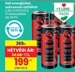Spar Hell energiaital, szénsavas üdítőital ajánlat
