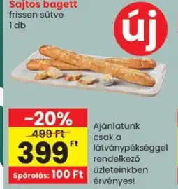 Spar Sajtos bagett ajánlat
