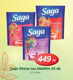 Real Saga filteres tea többféle ajánlat