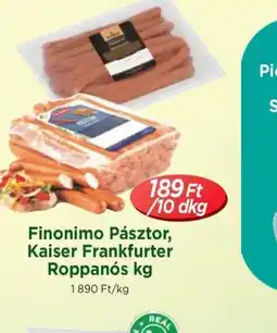 Real Finonimo Pásztor, Kaiser Frankfurter ajánlat