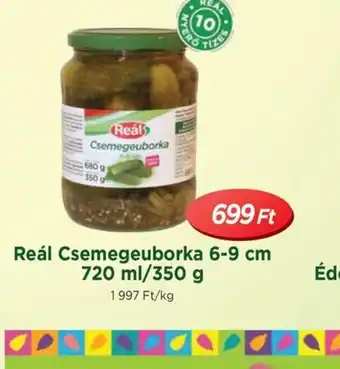 Real Reál Csemegeuborka 6-9 cm ajánlat