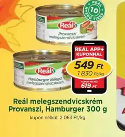 Real Reál melegszendvicskrém ajánlat