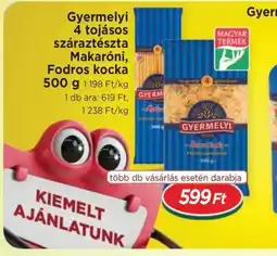 Real Gyermelyi 4 tojásos száraztészta ajánlat