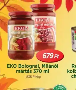 Real EKO Bolognai, Miláni mártás ajánlat